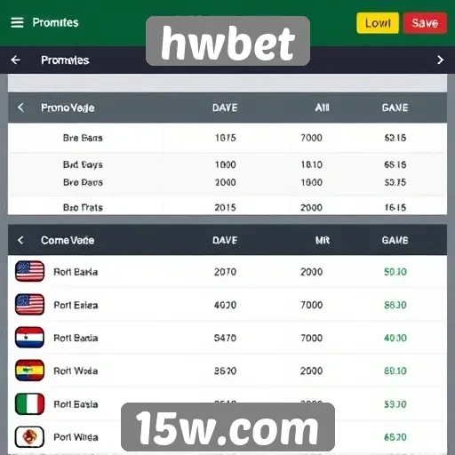 Comparativo de Promoções no hwbet